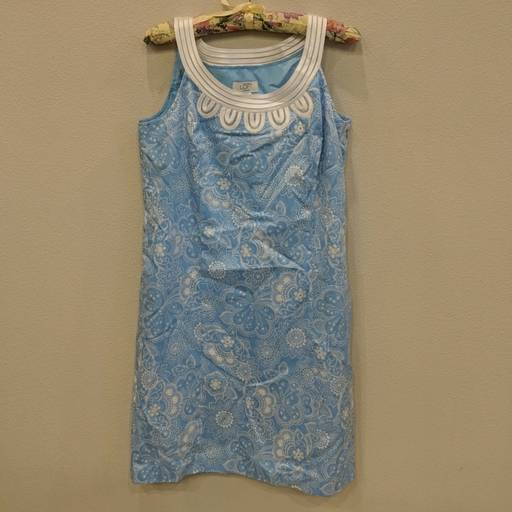 Loft blue springy dress